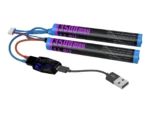 14.8V 3500mAh iki yaprak airsoft pil ve Type-C şarj aleti
