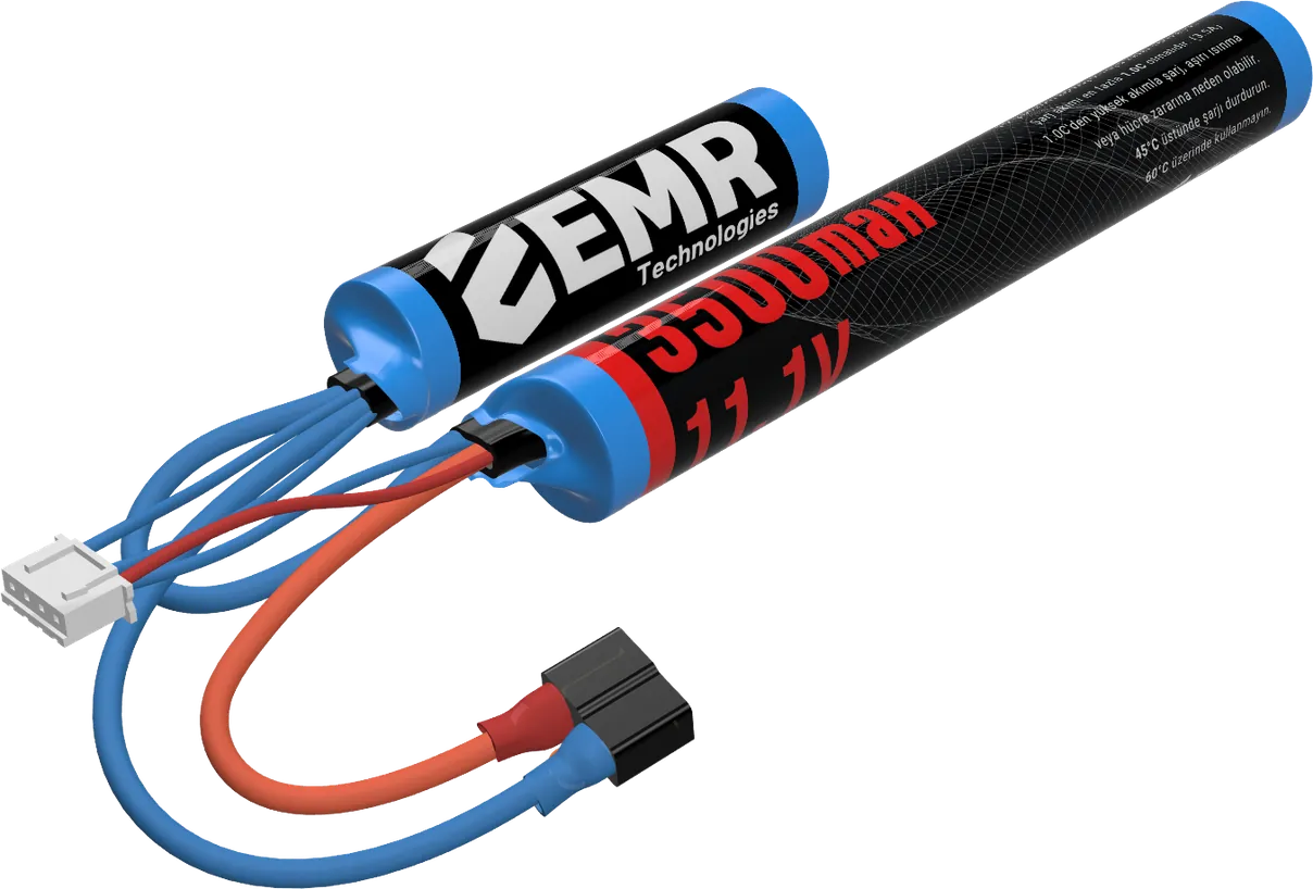 EMR 11.1V 3500mAh iki yaprak airsoft pili